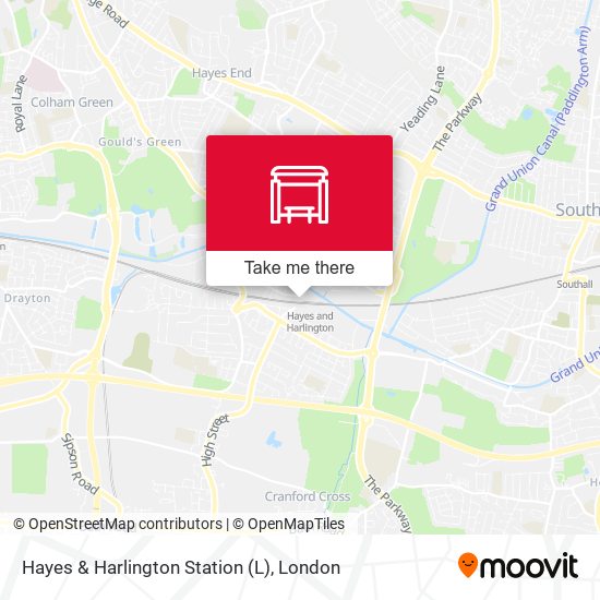 Hayes & Harlington Station (L) map
