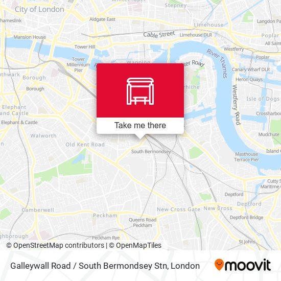 Galleywall Road / South Bermondsey Stn (GT) map