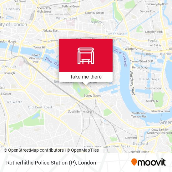 Rotherhithe Police Station map