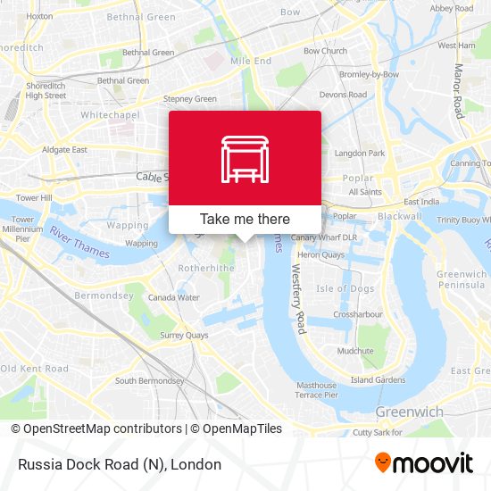 Russia Dock Road (N) map