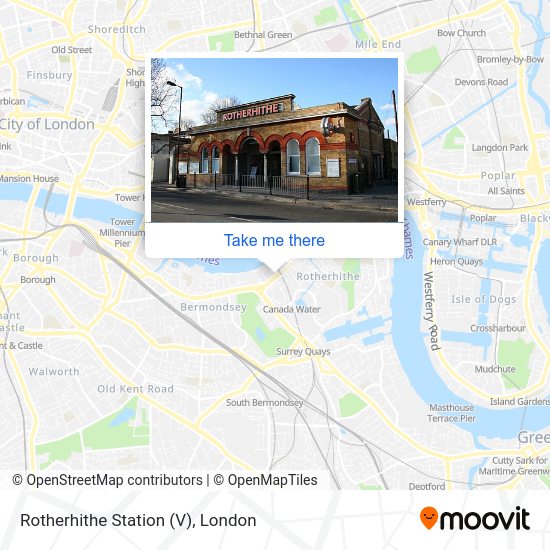 Rotherhithe Station (V) map