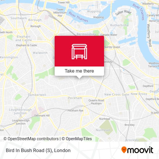 Bird In Bush Road (S) map