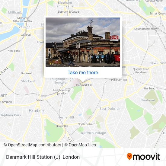 Denmark Hill Station (J) map