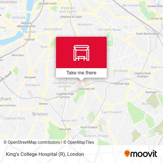 King's College Hospital (R) map