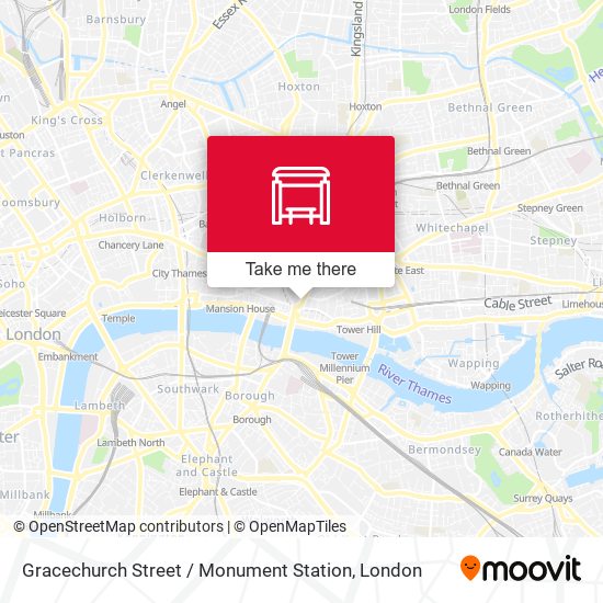 Gracechurch Street / Monument Station map