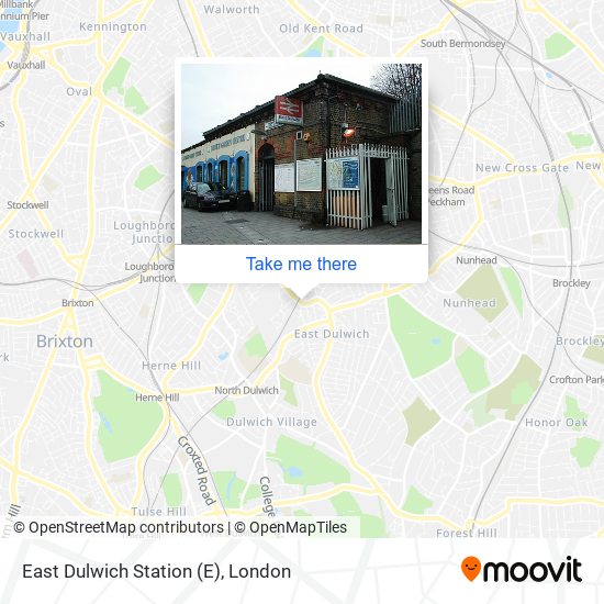 East Dulwich Station map