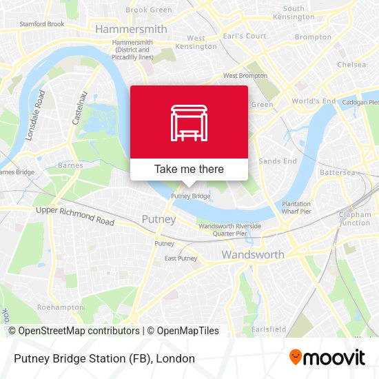 Putney Bridge Station (FB) map