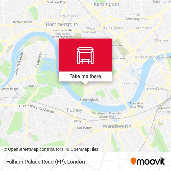 Fulham Palace Road (FP) map