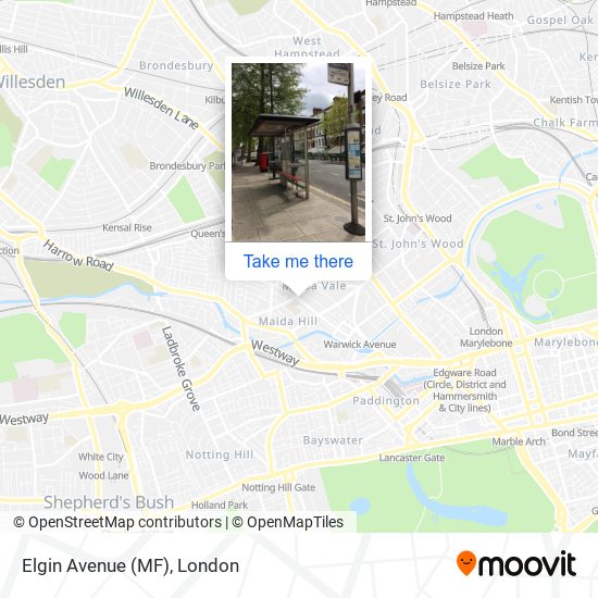 Elgin Avenue (MF) map