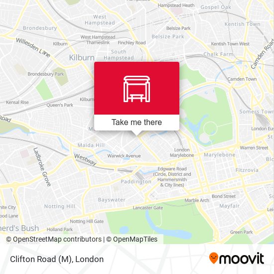 Clifton Road (M) map