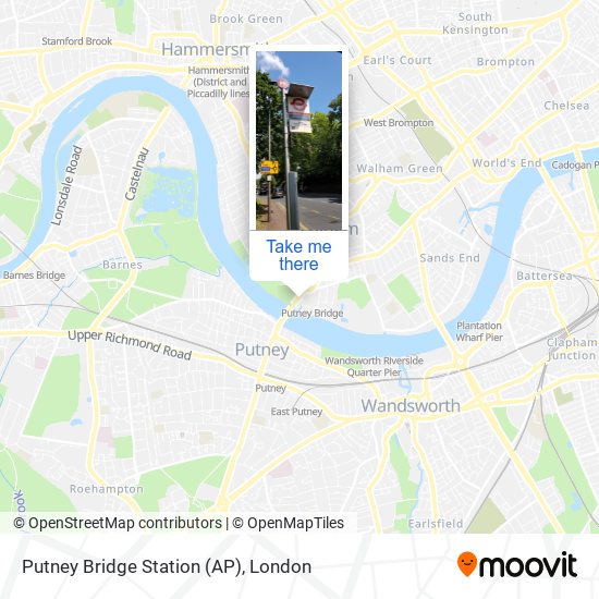 Putney Bridge Station (AP) map