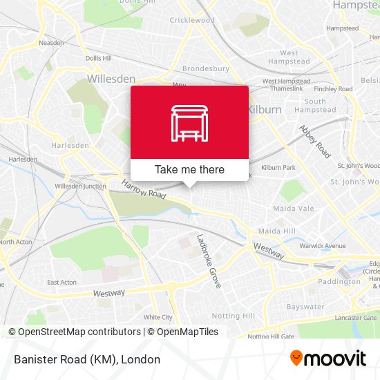 Banister Road (KM) map