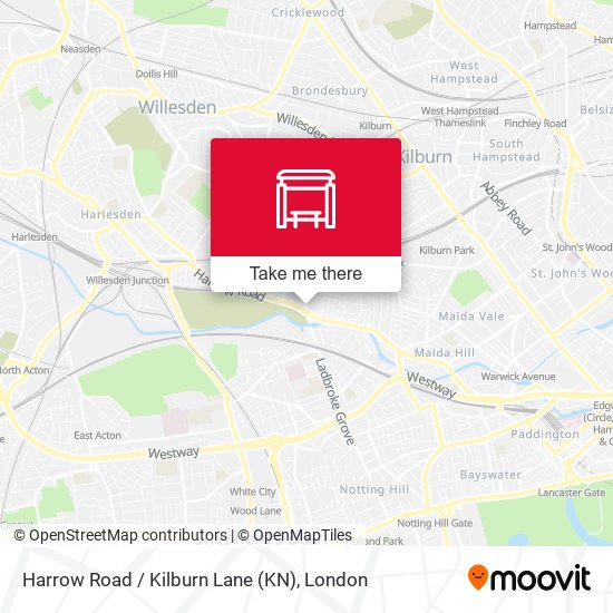 Harrow Road / Kilburn Lane (KN) map