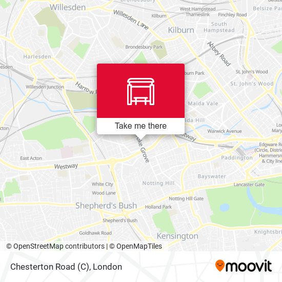Chesterton Road map