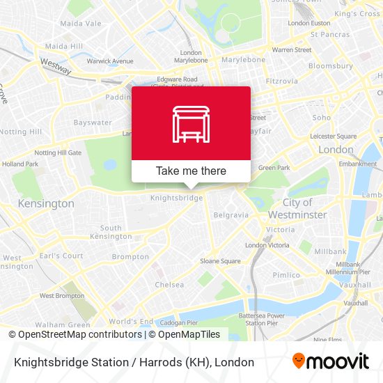 Knightsbridge Station  / Harrods (KH) map