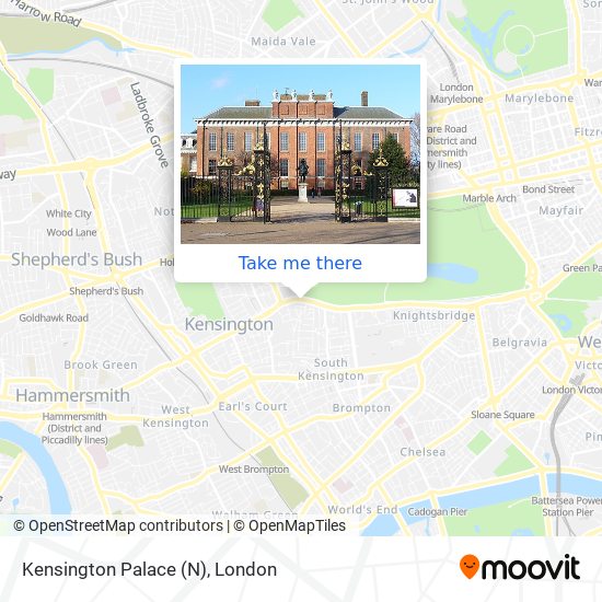 Kensington Palace (N) map