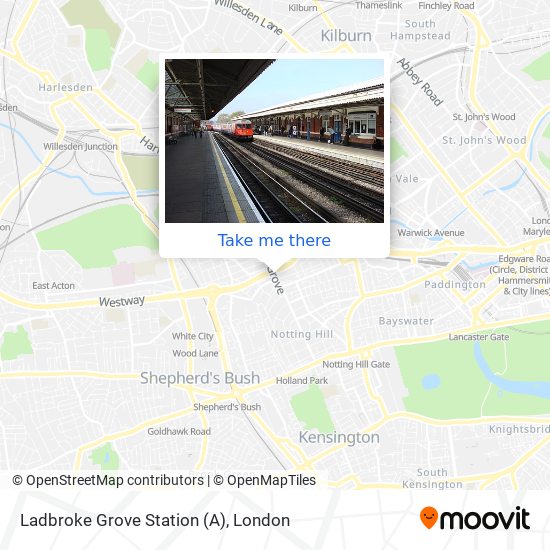 Ladbroke Grove Station (A) map