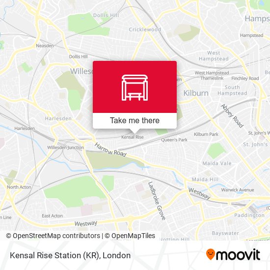 Kensal Rise Station (KR) map