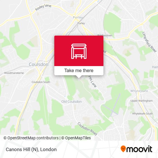 Canons Hill (N) map
