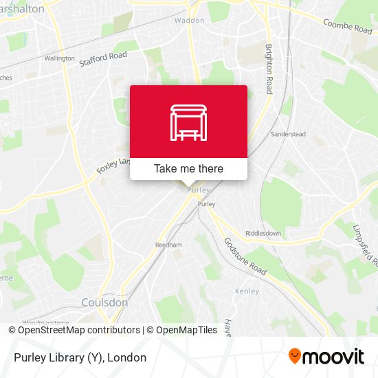 Purley Library (Y) map