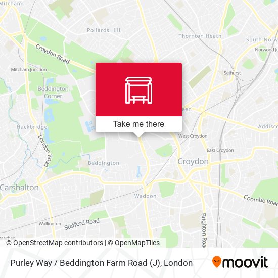 Purley Way / Beddington Farm Road (J) map