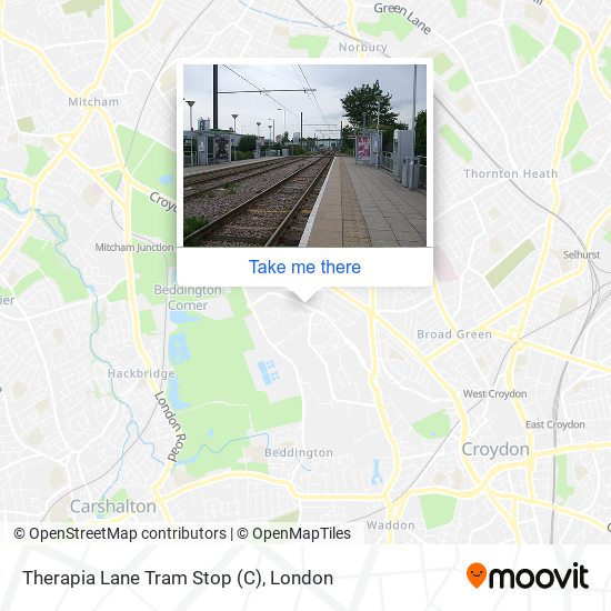 Therapia Lane Tram Stop (C) map