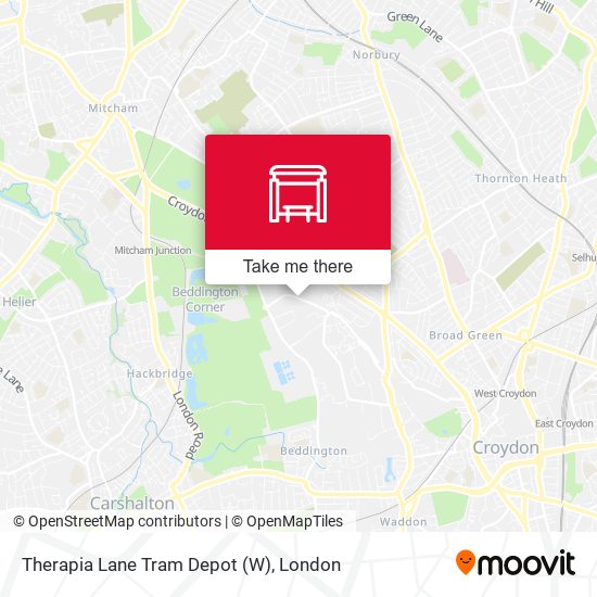 Therapia Lane Tram Depot (W) map