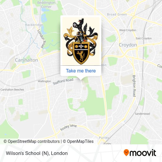 Wilson's School (N) map