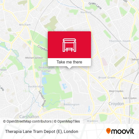 Therapia Lane Tram Depot (E) map