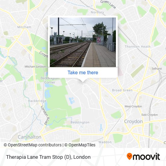 Therapia Lane Tram Stop (D) map