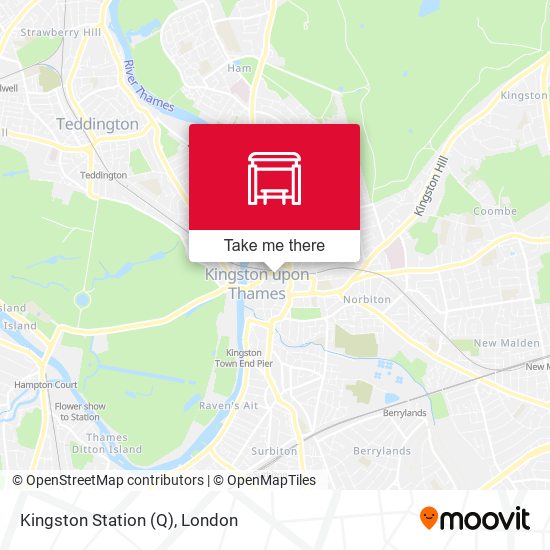 Kingston Station (Q) map