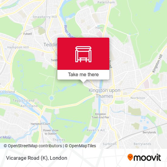 Vicarage Road (K) map