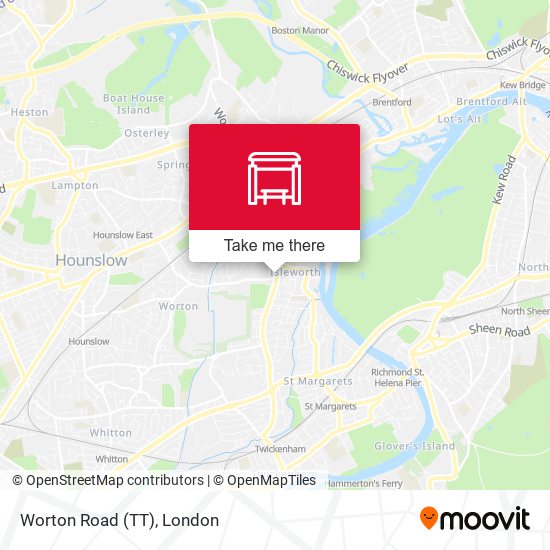 Worton Road (TT) map
