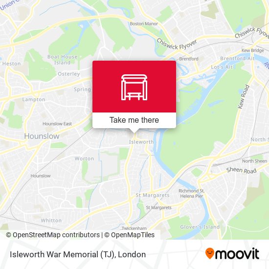 Isleworth War Memorial (TJ) map