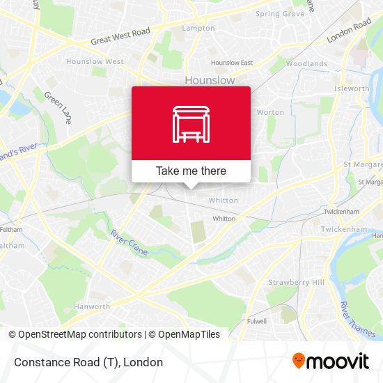 Constance Road (T) map
