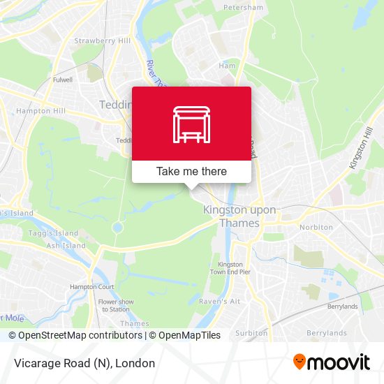 Vicarage Road (N) map