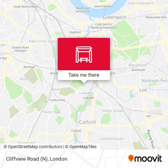 Cliffview Road (N) map