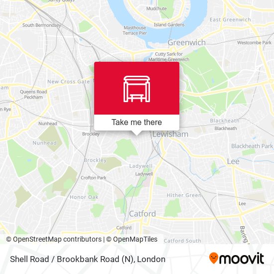 Shell Road / Brookbank Road (N) map