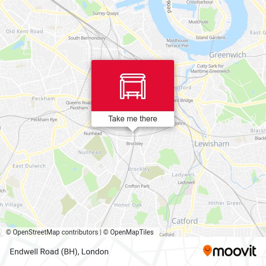 Endwell Road (BH) map