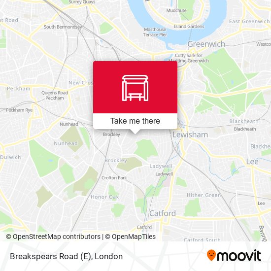 Breakspears Road (E) map