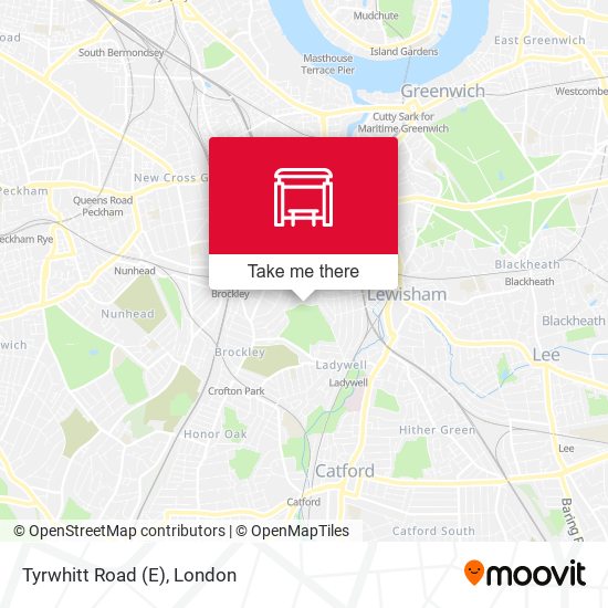 Tyrwhitt Road (E) map