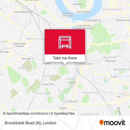 Brookbank Road (N) map