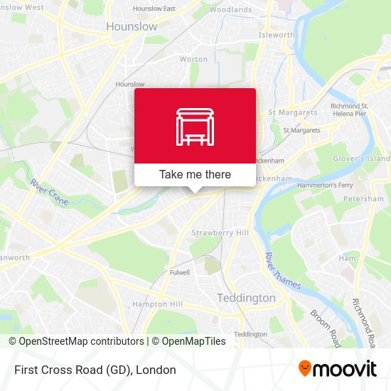 First Cross Road (GD) map