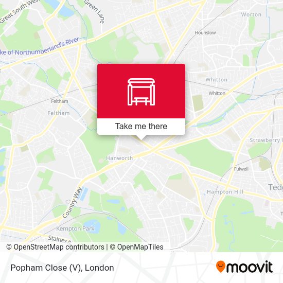 Popham Close (V) map