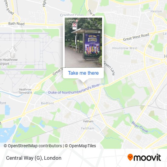 Central Way (G) map