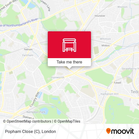 Popham Close map