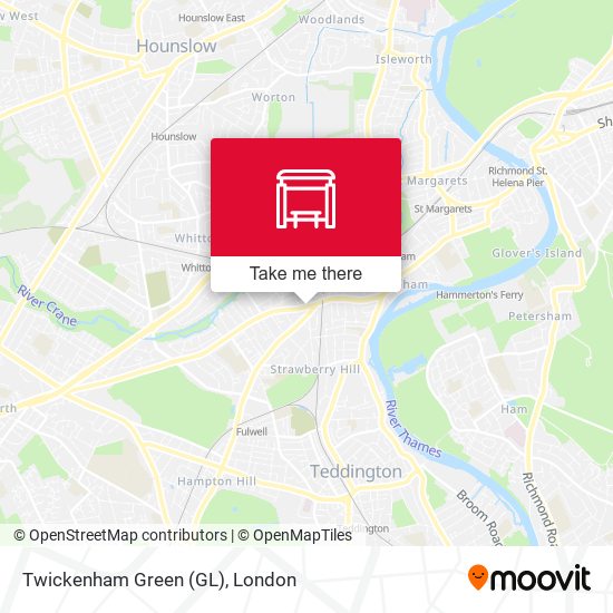 Twickenham Green (GL) map