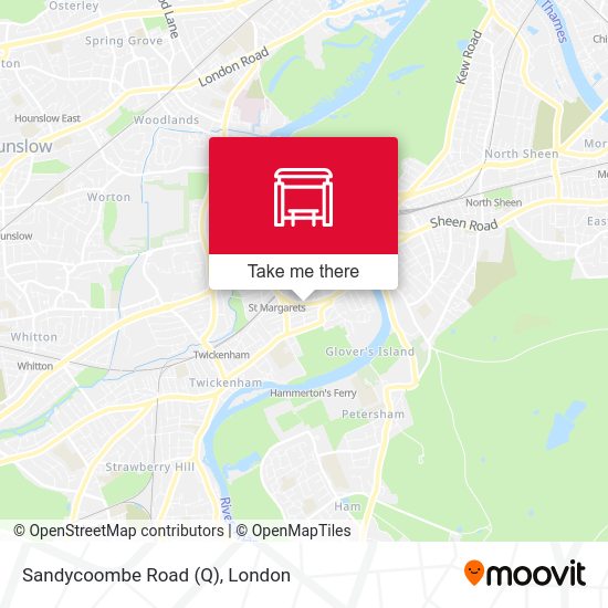 Sandycoombe Road (Q) map
