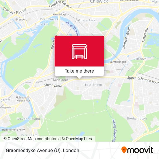 Graemesdyke Avenue (U) map