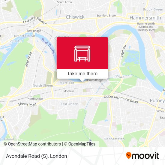 Avondale Road (S) map